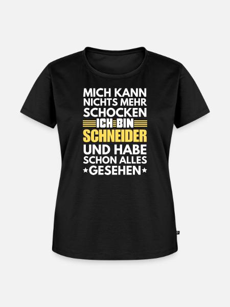 Nicht schockbarer Schneider - Frauen Premium Bio T-Shirt - Schwarz