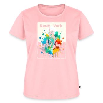 Vivid Liberty Art - Women's Premium Organic T-shirt - rose - Front - AI Model Female 172 dark (172cm)