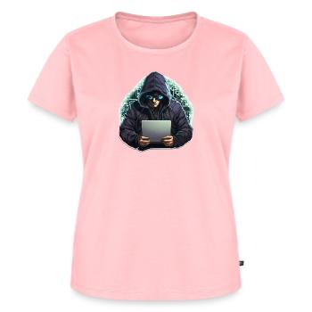 Ethical Hacker - Illustration - Women's Premium Organic T-shirt - rose - Front - AI Model Female 172 dark (172cm)