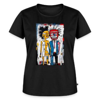 l'homme et la femme - T-shirt Premium bio Femme - noir - Devant - Selfina (174cm)