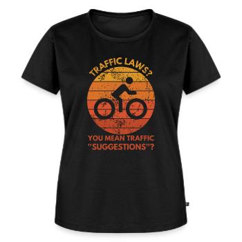 CYCLING Laws - Women's Premium Organic T-shirt - black - Front - Selfina (174cm)
