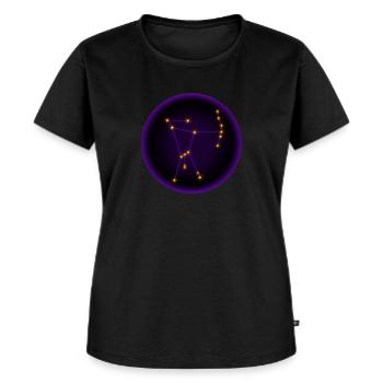 Orion als Bogenschütze - Frauen Premium Bio T-Shirt - Schwarz - Vorne - Selfina (174cm)
