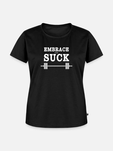 Umarme den SUCK - Frauen Premium Bio T-Shirt - Schwarz