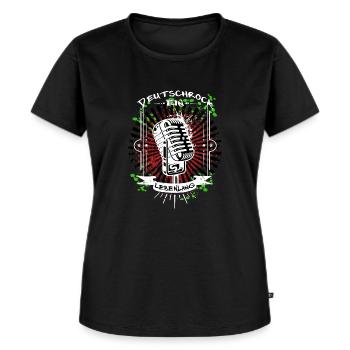 Rock - Frauen Premium Bio T-Shirt - Schwarz - Vorne - Selfina (174cm)