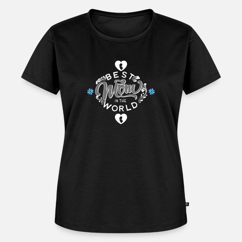 Beste Mutter - Frauen Premium Bio T-Shirt - Schwarz