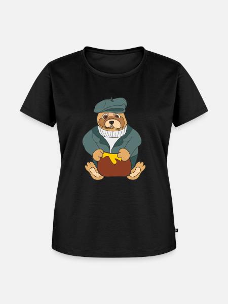 Teddybär, - Frauen Premium Bio T-Shirt - Schwarz