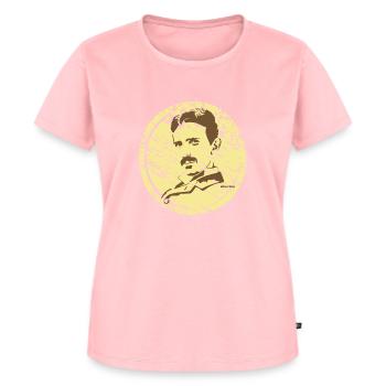 tesla9 - T-shirt Premium bio Femme - rose - Devant - AI Model Female 172 dark (172cm)