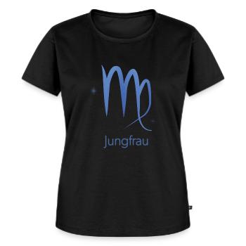Sternzeichen Jungfrau - Frauen Premium Bio T-Shirt - Schwarz - Vorne - Selfina (174cm)