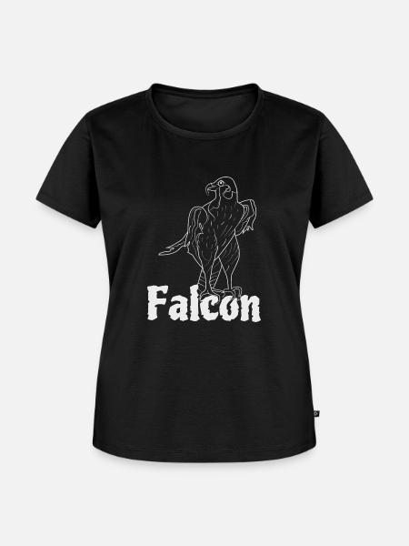 Falcon - Frauen Premium Bio T-Shirt - Schwarz