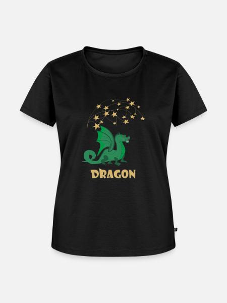 Dragon - Frauen Premium Bio T-Shirt - Schwarz