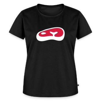 steak bifteck - T-shirt Premium bio Femme - noir - Devant - Selfina (174cm)