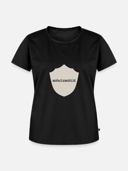 Schutzschild - Frauen Premium Bio T-Shirt - Schwarz