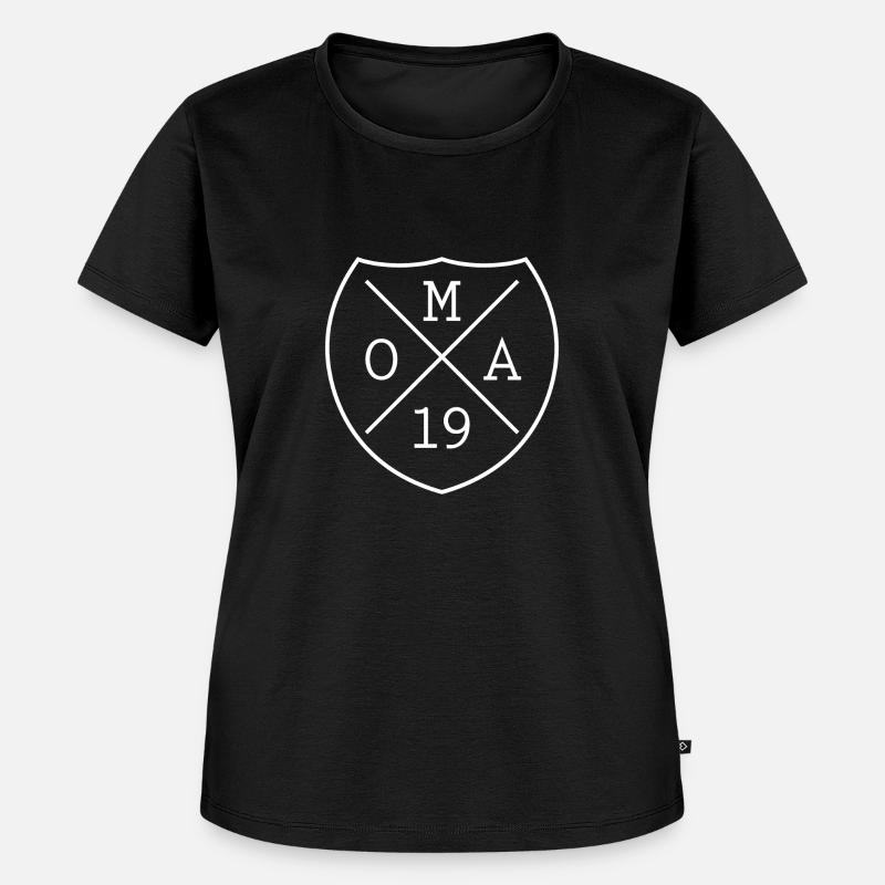 Oma Omi Großmutter 2019 Geschenk - Frauen Premium Bio T-Shirt - Schwarz