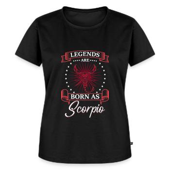Skorpion Tierkreiszeichen Konstellation Wasser - Frauen Premium Bio T-Shirt - Schwarz - Vorne - Selfina (174cm)