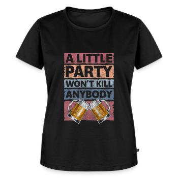 Feier Freunde Männerabend Gemeinschaft - Frauen Premium Bio T-Shirt - Schwarz - Vorne - Selfina (174cm)