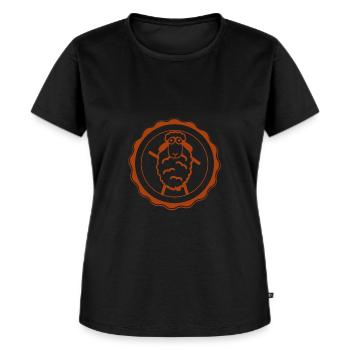 Moutons - Laine - Troupeau de moutons - Nature - Ferme - T-shirt Premium bio Femme - noir - Devant - Selfina (174cm)