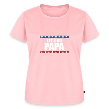 Lets Go Papa - Frauen Premium Bio T-Shirt - Rosa - Vorne - AI Model Female 172 dark (172cm)