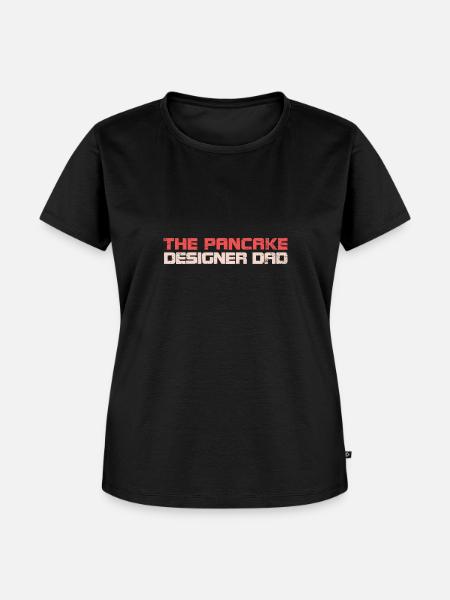 The Pancake Designer Dad - Frauen Premium Bio T-Shirt - Schwarz