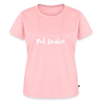 Pot Dealer - Pottery - Frauen Premium Bio T-Shirt - Rosa - Vorne - AI Model Female 172 dark (172cm)