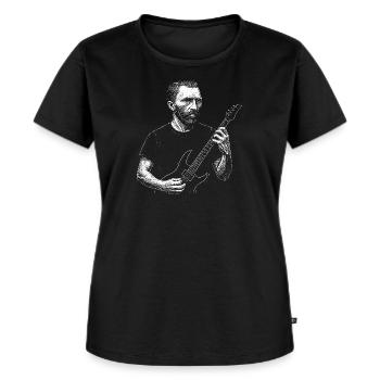 Vincent Van Gogh spielt Gitarre - Frauen Premium Bio T-Shirt - Schwarz - Vorne - Selfina (174cm)
