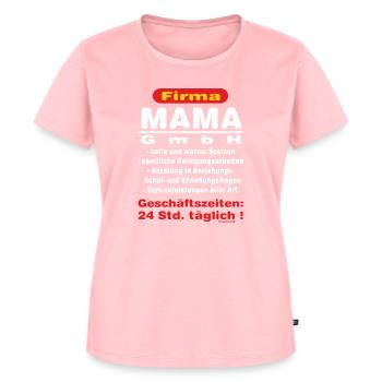 BD - Firma Mama GmbH - Kostenfrei Lebenslang - - Frauen Premium Bio T-Shirt - Rosa - Vorne - AI Model Female 172 dark (172cm)
