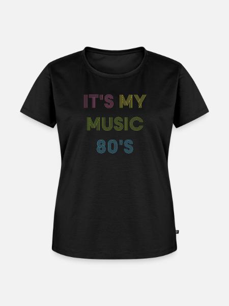 80 s Music - Frauen Premium Bio T-Shirt - Schwarz