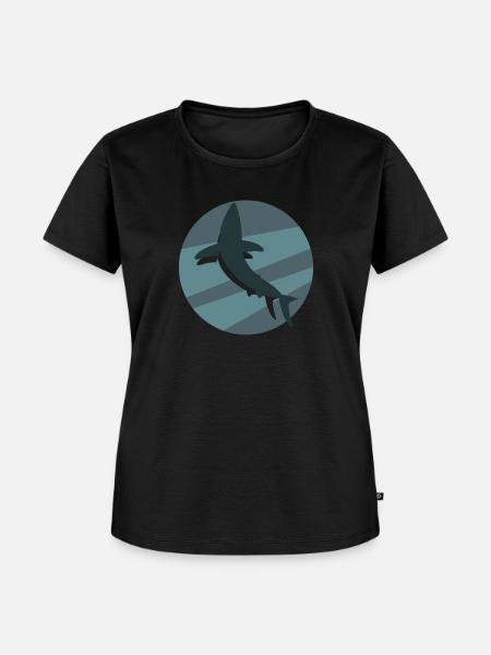 Shark - Frauen Premium Bio T-Shirt - Schwarz