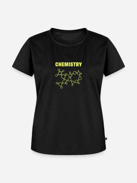 Chemie Molekuel - Frauen Premium Bio T-Shirt - Schwarz