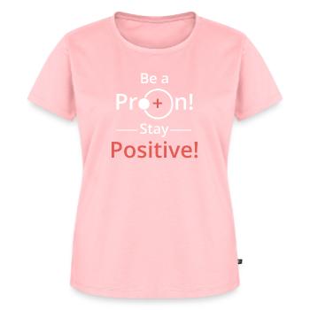 Soyez positif comme un proton - T-shirt Premium bio Femme - rose - Devant - AI Model Female 172 dark (172cm)
