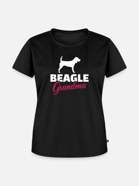 Beagle - Frauen Premium Bio T-Shirt - Schwarz