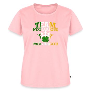le tristement célèbre - T-shirt Premium bio Femme - rose - Devant - AI Model Female 172 dark (172cm)