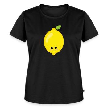 lemon - Women's Premium Organic T-shirt - black - Front - Selfina (174cm)