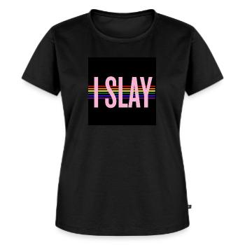 Je tue - T-shirt Premium bio Femme - noir - Devant - Selfina (174cm)