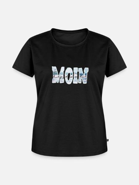 Moin Meer - Frauen Premium Bio T-Shirt - Schwarz
