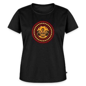Samoa Sun Polynesian Tribal Tattoo Gift Idea - Women's Premium Organic T-shirt - black - Front - Selfina (174cm)