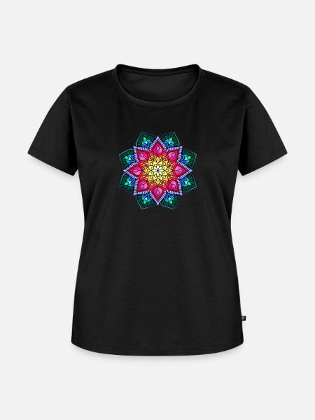 Mandala - Frauen Premium Bio T-Shirt - Schwarz