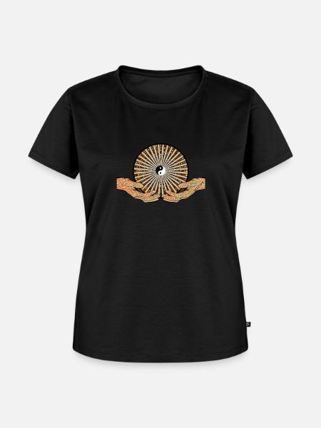 Innerer Friede - Jetzt! - Frauen Premium Bio T-Shirt - Schwarz