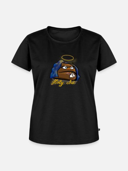 Holy shit - Frauen Premium Bio T-Shirt - Schwarz