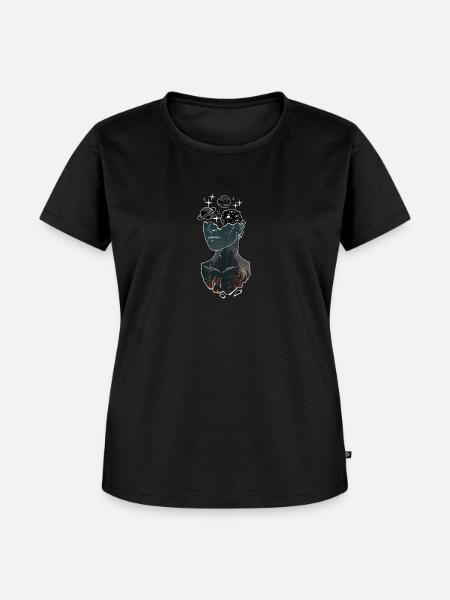FEUER-MÄDCHEN - Frauen Premium Bio T-Shirt - Schwarz