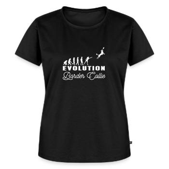 Border Collie - Frauen Premium Bio T-Shirt - Schwarz - Vorne - Selfina (174cm)