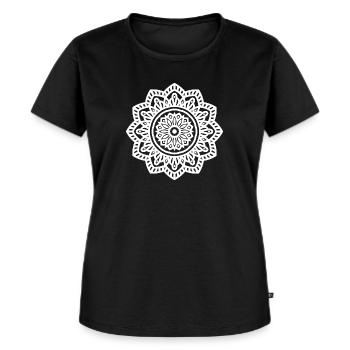 Spirituelles Erwachen - Frauen Premium Bio T-Shirt - Schwarz - Vorne - Selfina (174cm)
