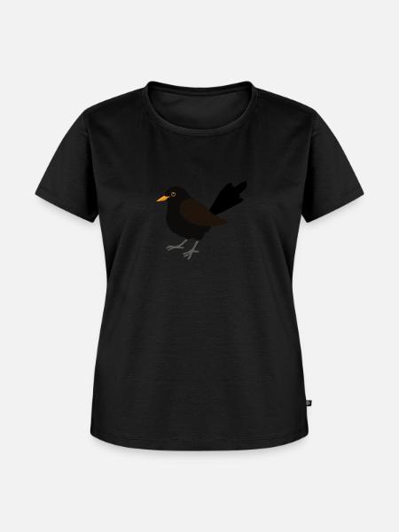 Merel digitale tekening - Premium økologisk T-shirt til kvinder - sort