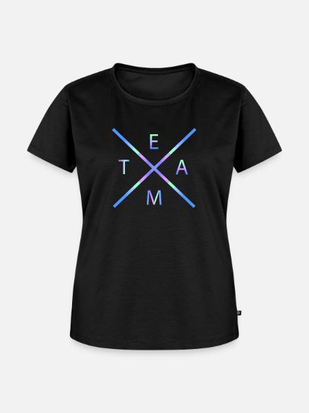 Team - Frauen Premium Bio T-Shirt - Schwarz