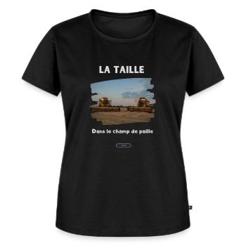 Expression by riton - Women's Premium Organic T-shirt - black - Front - Selfina (174cm)