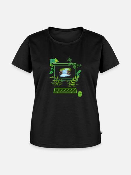 Grüne Technologie - Frauen Premium Bio T-Shirt - Schwarz