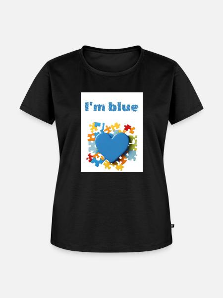 Blue - Frauen Premium Bio T-Shirt - Schwarz