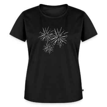 Fireworks Pyro Pyrotechnics Effect - Women's Premium Organic T-shirt - black - Front - Selfina (174cm)