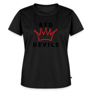 Diables rouge - T-shirt Premium bio Femme - noir - Devant - Selfina (174cm)