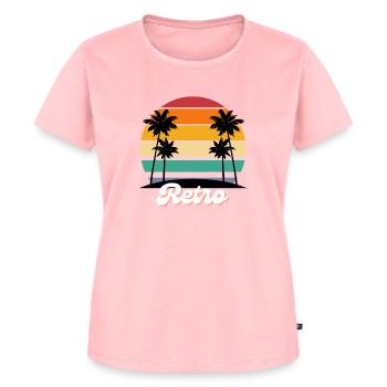 Retro Beach Vibes - Women's Premium Organic T-shirt - rose - Front - AI Model Female 172 dark (172cm)