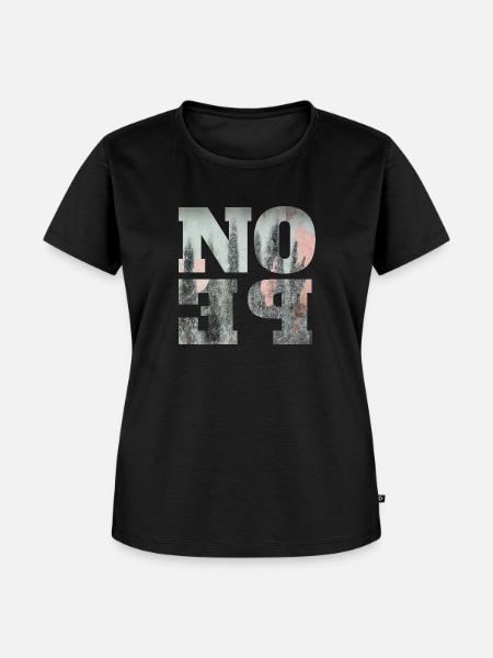 NOPE - sei kein ja-Sager! - Frauen Premium Bio T-Shirt - Schwarz
